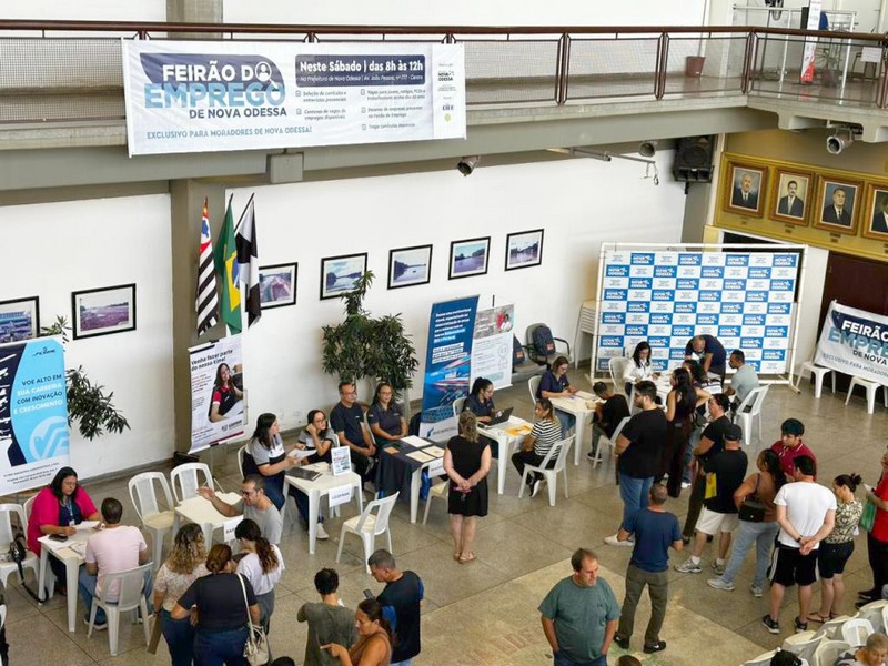 Feirão de Emprego atrai 400 pessoas em Nova Odessa