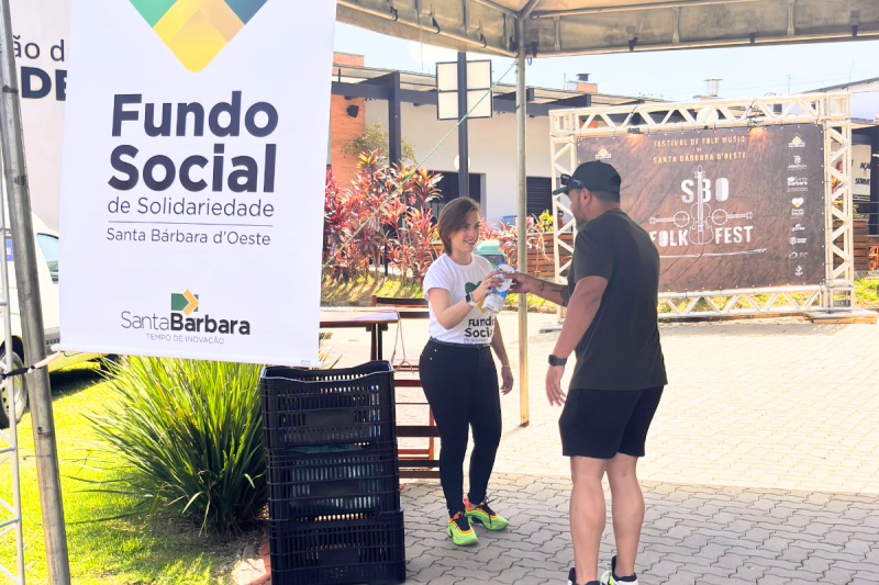 Fundo Social arrecada 450 caixas de leite no SBO Folk Fest