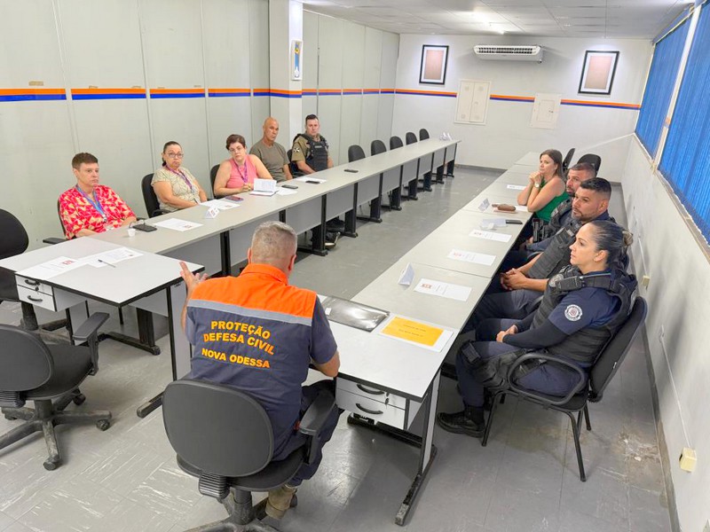 Nova Odessa simula gabinete de crise para emergências