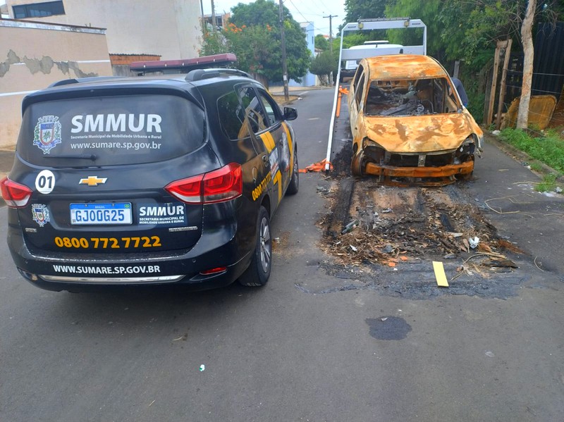 Sumaré recolhe veículos abandonados em bairros da cidade