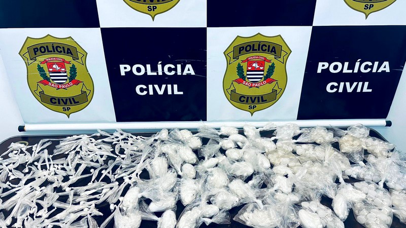 Polícia Civil apreende 884 porções de cocaína em Americana
