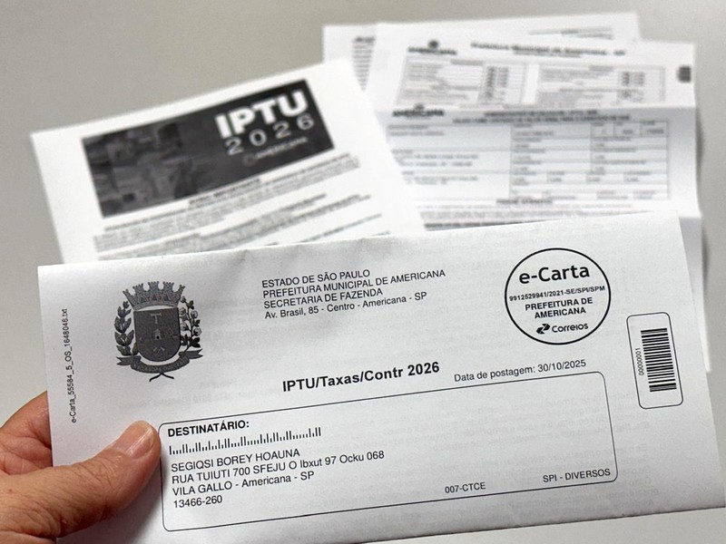 Prazo para pedir isenção do IPTU termina sexta-feira em Americana