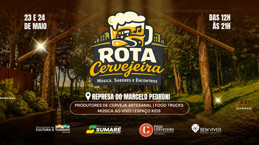 Rota Cervejeira agita Sumaré nos dias 23 e 24 de maio
