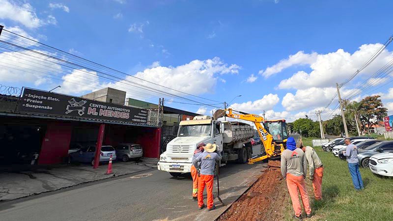 Obra vai ampliar abastecimento de água na região do Parque Gramado