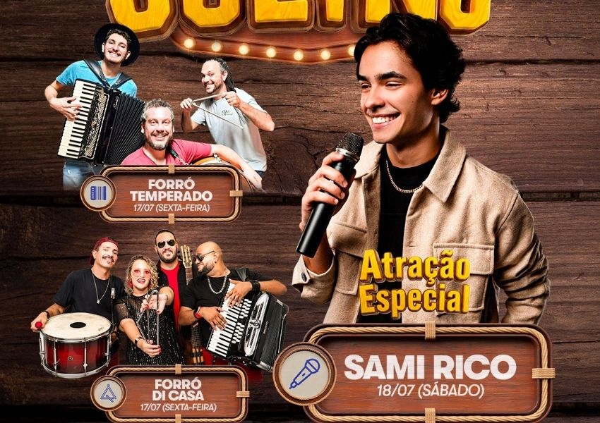 Arraiá Julino de Limeira terá show gratuito de Sami Rico