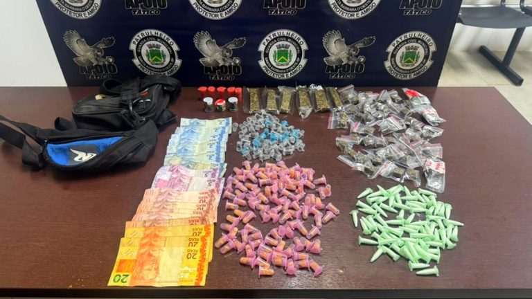 Fuga termina com adolescente apreendido com 310 porções de drogas no Romano