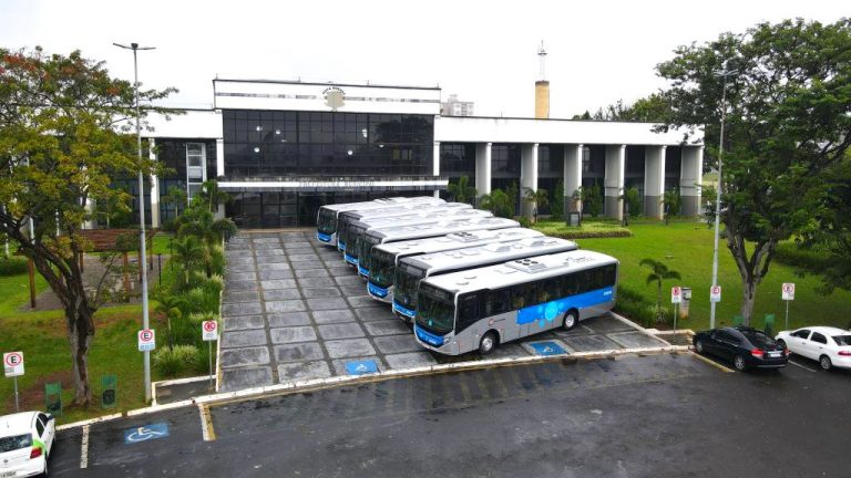 Nova Odessa recebe sete novos ônibus para transporte coletivo municipal