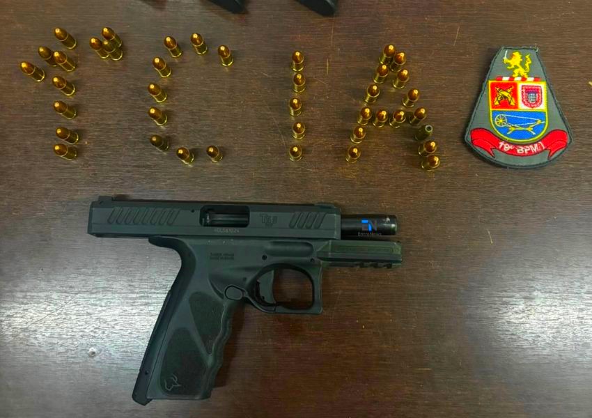 PM apreende pistola após denúncia de violência doméstica em Americana