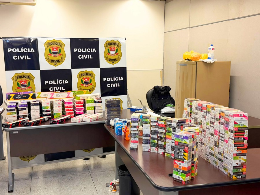 Polícia Civil apreende 1.109 produtos irregulares e prende homem em Santa Bárbara