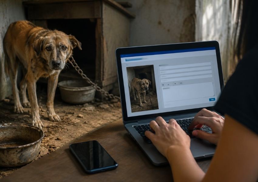 Saiba como denunciar maus-tratos a animais sem sair de casa