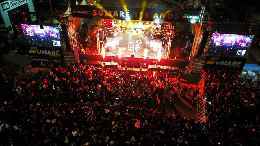 Sumaré celebra 158 anos com shows, cultura e transporte gratuito
