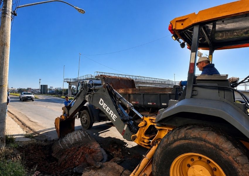 Vazamento em adutora pode afetar abastecimento em cinco bairros de Americana