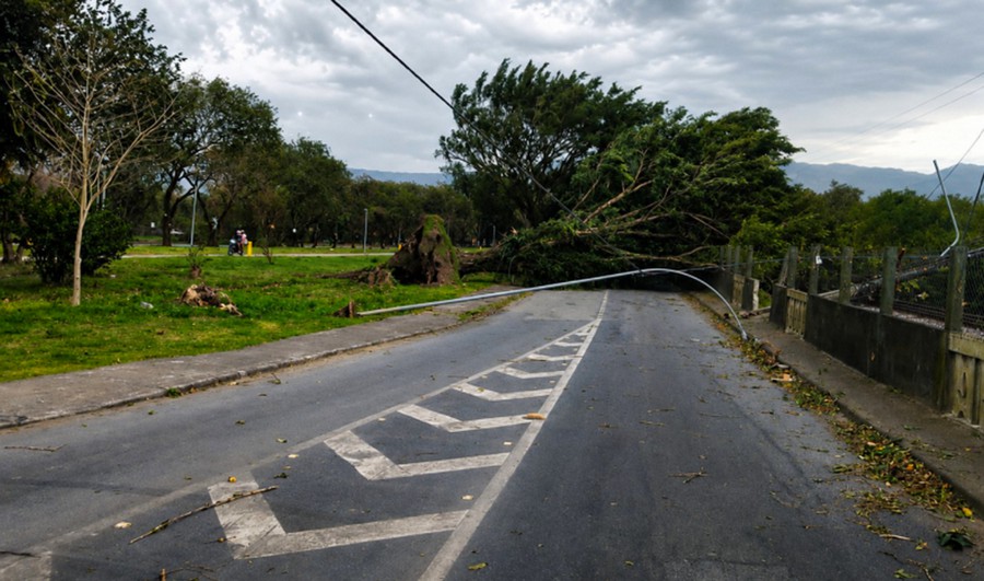 Vento de 125 km/h deixa dois mortos e derruba árvores em SP