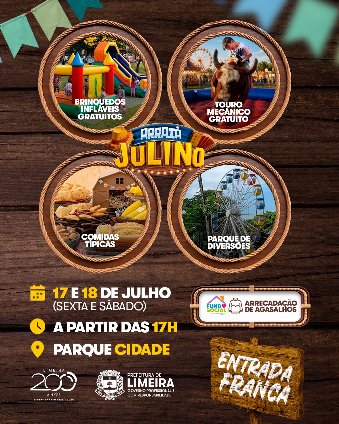 Arraiá Julino de Limeira terá show gratuito de Sami Rico 1 Arraiá Julino de Limeira terá show gratuito de Sami Rico