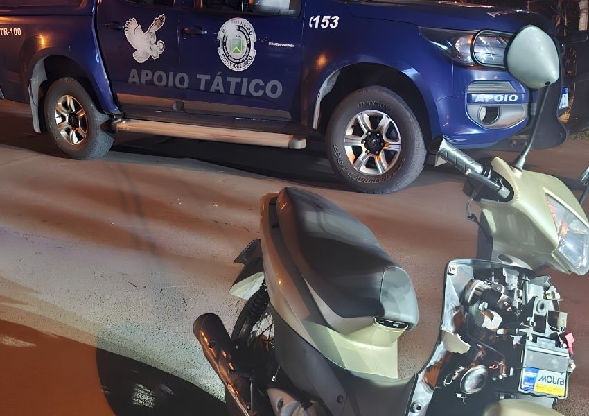 Dois são detidos com motoneta furtada no Parque Zabani