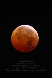 Eclipse total da Lua OMA