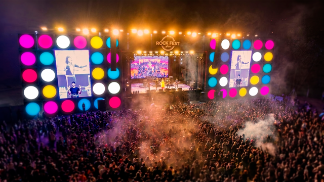 MODELO DO PALCO rock fest