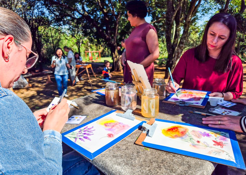 Projeto promove manhã de aquarela botânica no Parque Taene em SBO 2