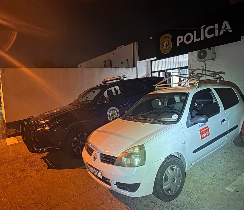 Falsos funcionários de telefonia são presos por furto de cabos em Santa Bárbara