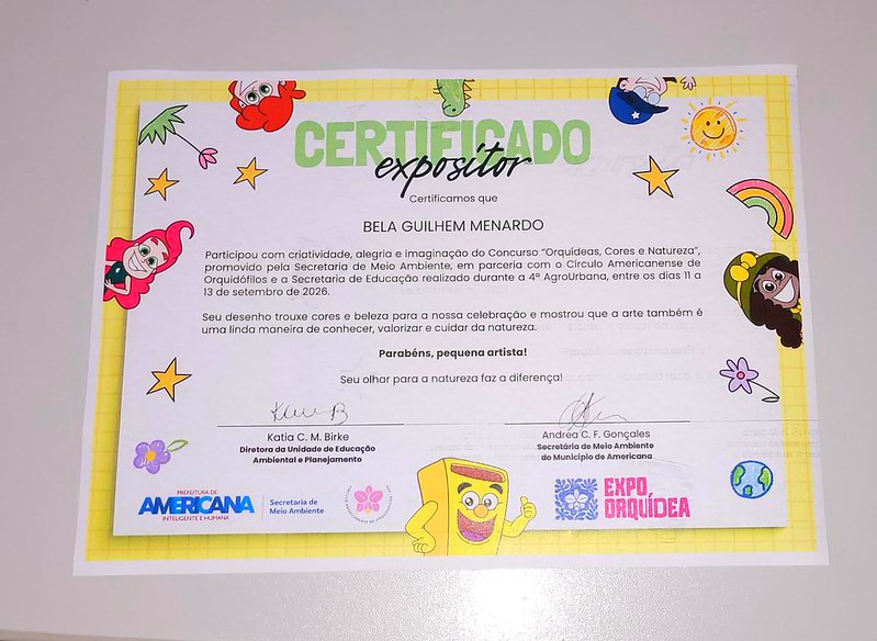 Alunos da EMEI Aracati recebem certificados por concurso de desenho