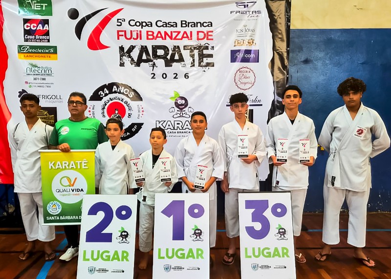 Equipe do QualiVida conquista oito troféus em torneio de karatê
