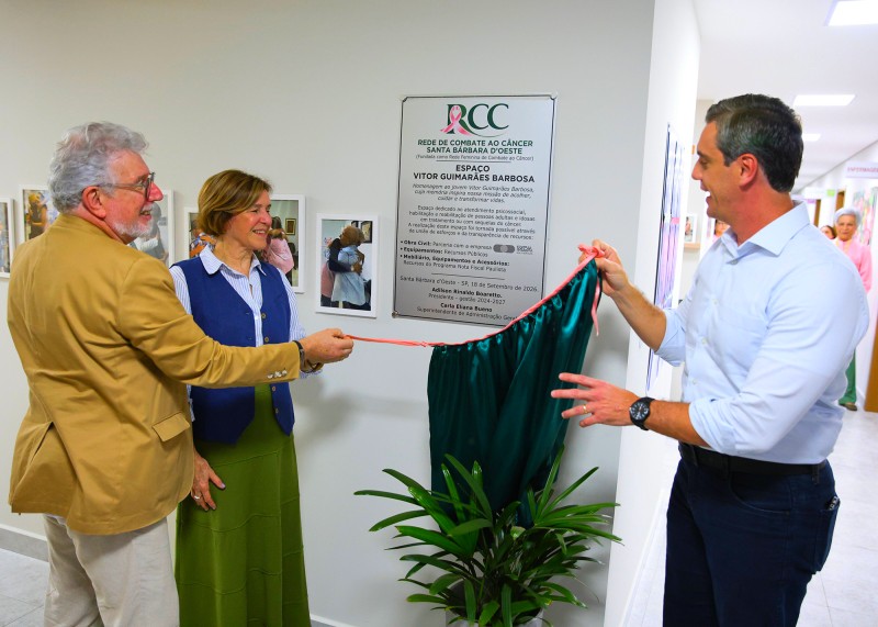 Prefeito Rafael Piovezan inaugura novo espaço da Rede de Combate ao Câncer