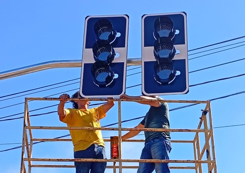 Prefeitura de Americana instala novos semáforos na Avenida Europa