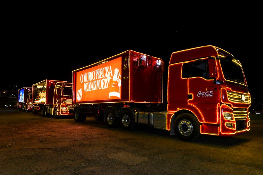 Caravana de Natal da Coca-Cola percorre Santa Bárbara em 16 de novembro