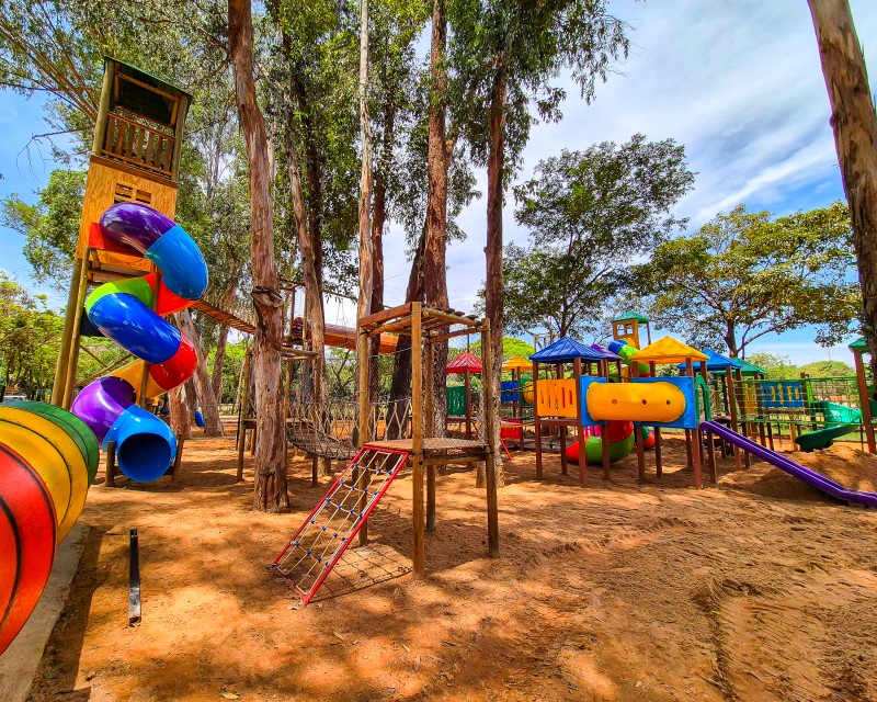 Parque dos Ipês ganha novo brinquedo de arvorismo nesse domingo em Santa Bárbara