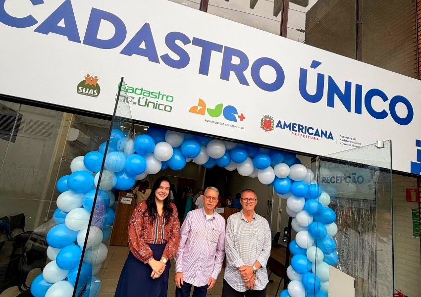 Prefeito Chico acompanha abertura da nova sede do Cadastro Único em Americana