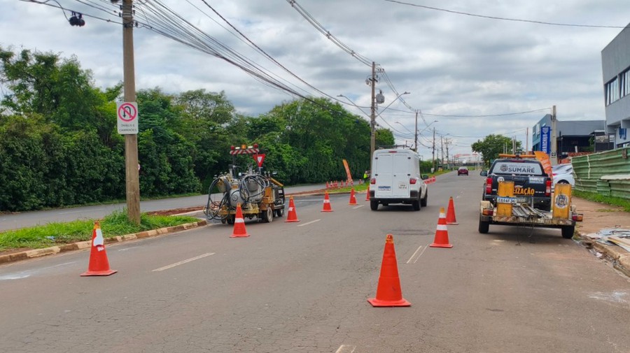 Sumaré implanta sinalização em novo retorno da Avenida Mineko Ito