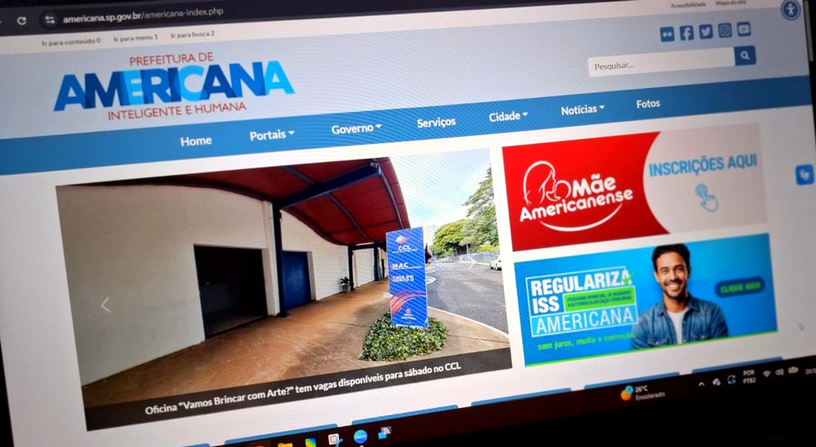 Site da Prefeitura de Americana ficará fora do ar nesta quarta-feira